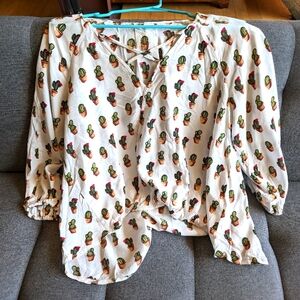 Cactus print shirt
